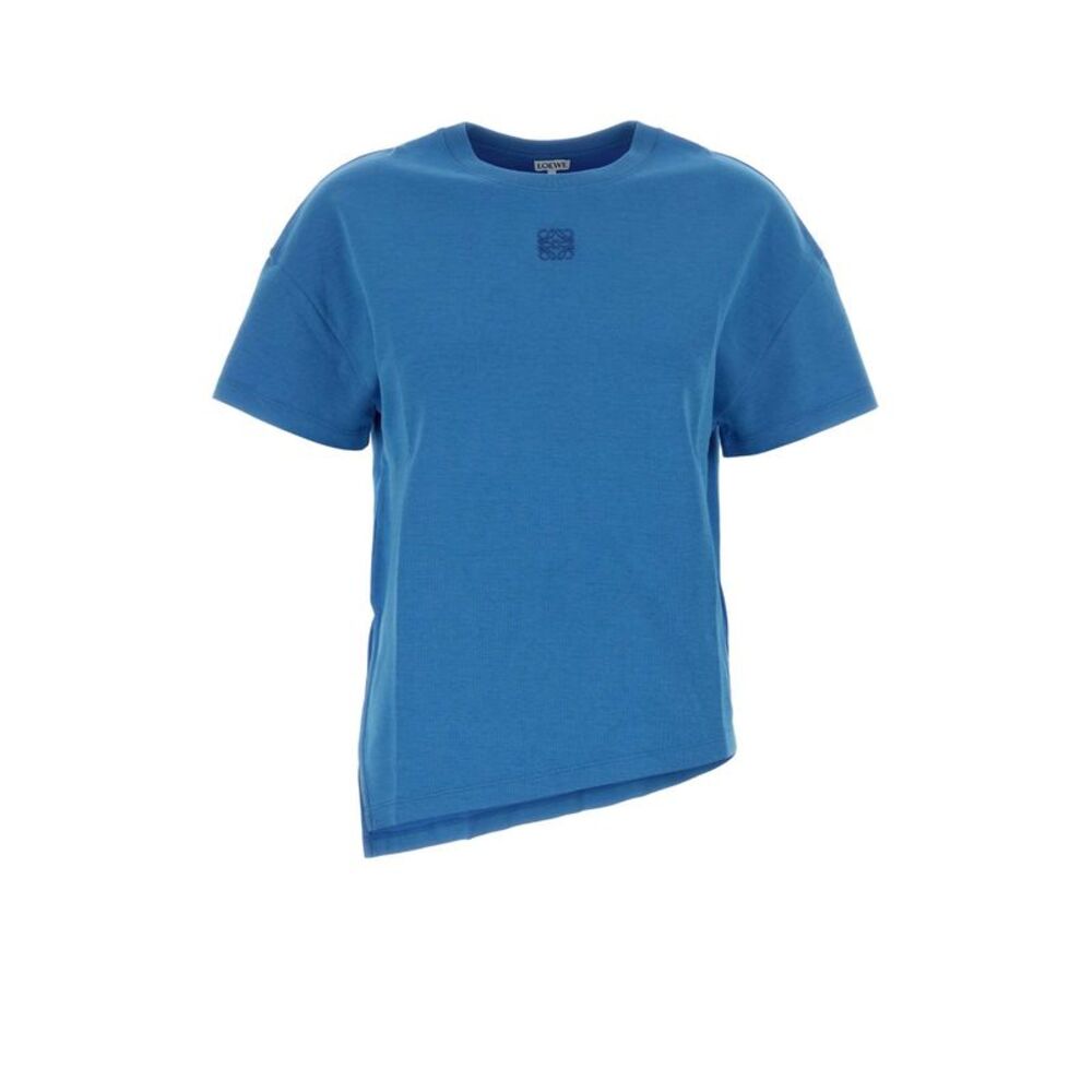 Loewe Women Light-Blue Cotton Blend T-Shirt
